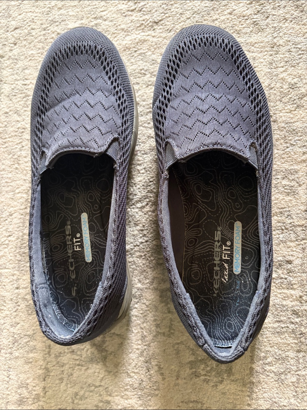 Navy Skechers Fit Memory Foam